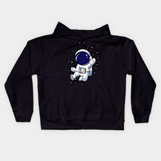 Astronaut Floating In Space Kids Hoodie